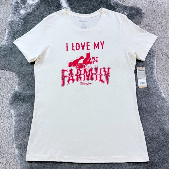 NWT Wrangler I Love My Farmily T-Shirt - Picture 5 of 10